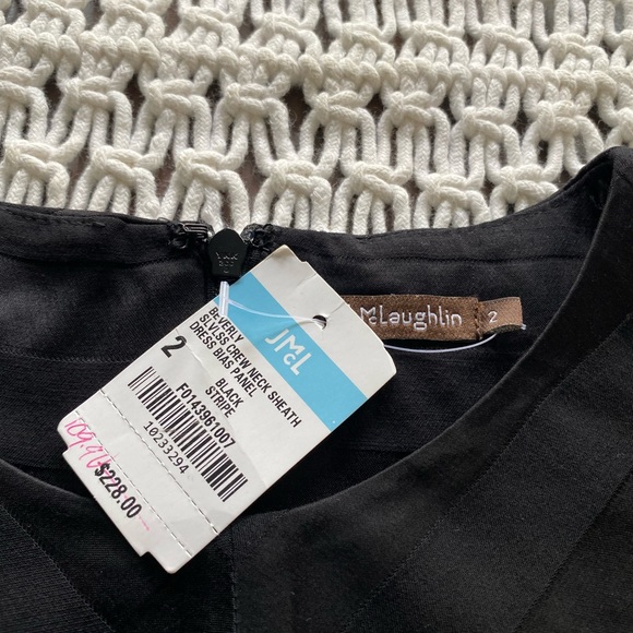 NWT J. McLaughlin Beverly sleeveless striped sheath dress - Picture 2 of 9